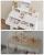 VASAGLE Masa de toaleta cu oglinda, cu 2 sertare si 3 compartimente deschise, 40x80x140cm, stil modern, alb Household NewTrend