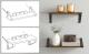 VASAGLE Raft de perete, set 3 bucati 30cm, 35cm si 40cm, 2 moduri de montare, maro rustic si negru Household NewTrend