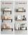 VASAGLE Raft de perete, set 3 bucati 30cm, 35cm si 40cm, 2 moduri de montare, maro rustic si negru Household NewTrend