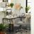 VASAGLE Birou de colt in forma de L, cadru din otel, 149x149x75cm, industrial, maro rustic si negru Household NewTrend