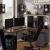 VASAGLE Birou de colt in forma de L, cadru din otel, 149x149x75cm, industrial, maro rustic si negru Household NewTrend