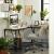 VASAGLE Birou de colt in forma de L, cadru din otel, 149x149x75cm, industrial, maro rustic si negru Household NewTrend
