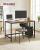 VASAGLE Birou cu 2 rafturi pe stanga sau dreapta, cadru din otel, 60x120x75cm, industrial, maro rustic si negru Household NewTrend
