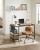 VASAGLE Birou cu 2 rafturi pe stanga sau dreapta, cadru din otel, 60x120x75cm, industrial, maro rustic si negru Household NewTrend