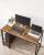 VASAGLE Birou cu 2 rafturi pe stanga sau dreapta, cadru din otel, 60x120x75cm, industrial, maro rustic si negru Household NewTrend