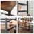 VASAGLE Carucior de servire pe roti, cu suport pentru sticle si pahare de vin, 40x60x82cm, Industrial, Vintage Maro/Negru Household NewTrend