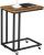 VASAGLE Masuta de cafea, cu cadru de otel si roti, 35x50x60cm, industrial, maro rustic si negru Household NewTrend