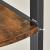 VASAGLE Biblioteca de colt cu 5 etaje, cadru metalic, 150x30x30cm, stil industrial maro rustic si negru Household NewTrend