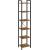 VASAGLE Raft cu 6 etaje, tip biblioteca, cadru metal si polite lemn, 30x40x187cm, industrial, maro rustic si negru Household NewTrend