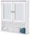 VASAGLE Dulap de baie de perete cu oglinda, 2 usi, compartiment deschis, rafturi reglabile, 13x56x58cm, alb Household NewTrend