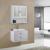 VASAGLE Dulap de baie de perete cu oglinda, 2 usi, compartiment deschis, rafturi reglabile, 13x56x58cm, alb Household NewTrend