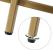 VASAGLE Masa de cafea rotunda, din sticla securizata cu cadru metalic, 84x84x45cm, auriu Household NewTrend