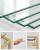 VASAGLE Raft cu trepte pentru dormitor, 5 etaje, din sticla securizata, cadru din otel, 30x124x40cm, auriu Household NewTrend