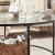 VASAGLE Masa de cafea rotunda, din sticla securizata cu cadru metalic, 84x84x45cm, negru Household NewTrend