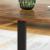 VASAGLE Masa de cafea rotunda, stil industrial, cadru metalic si blat lemn, 88x88x47cm, maro rustic si negru Household NewTrend
