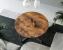 VASAGLE Masa de cafea rotunda, stil industrial, cadru metalic si blat lemn, 88x88x47cm, maro rustic si negru Household NewTrend
