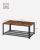 VASAGLE Masuta de cafea, cu cadru metalic, raft de depozitare, pentru living, 45x106x60cm, stil industrial, maro rustic Household NewTrend