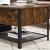 VASAGLE Masuta de cafea cu capac rabatabil, compartiment depozitare ascuns si raft plasa, industrial, 100x55x47cm, maro rustic si negru Household NewTrend