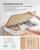 SONGMICS Cos de rufe din bambus, pliabil, cu captuseala detasabila lavabila, 3 compartimente, 150L, 60x40x60cm, natural Household NewTrend