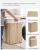 SONGMICS Cos de rufe din bambus, pliabil, cu captuseala detasabila lavabila, 3 compartimente, 150L, 60x40x60cm, natural Household NewTrend