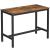 VASAGLE  Masa de bar pentru bucatarie, dreptunghiulara, inalta, cadru de otel, 60x120x90cm, stil industrial, maro rustic si negru Household NewTrend