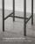 VASAGLE  Masa de bar pentru bucatarie, patrata, inalta, cadru de otel, 60x60x92cm, stil industrial, maro rustic si negru Household NewTrend
