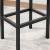 VASAGLE Set 2 scaune bar inalte, sezut dreptunghiular, cadru din otel, 40x30x65cm, stil industrial, maro rustic si negru Household NewTrend