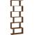 VASAGLE Biblioteca, raft cu 6 unitati de depozitare, pentru living, din lemn, 24x190x70cm, maro rustic Household NewTrend