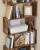 VASAGLE Biblioteca, raft cu 6 unitati de depozitare, pentru living, din lemn, 24x190x70cm, maro rustic Household NewTrend