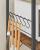 VASAGLE Raft de bucatarie, suport pentru cuptorul cu microunde, cos de sarma, 6 carlige S, 39x90x132cm, maro rustic Household NewTrend