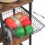 VASAGLE Raft de bucatarie, suport pentru cuptorul cu microunde, cos de sarma, 6 carlige S, 39x90x132cm, maro rustic Household NewTrend