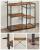 VASAGLE Raft de bucatarie, suport pentru cuptorul cu microunde, cos de sarma, 6 carlige S, 39x90x132cm, maro rustic Household NewTrend