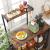 VASAGLE Raft de bucatarie, suport pentru cuptorul cu microunde, cos de sarma, 6 carlige S, 39x90x132cm, maro rustic Household NewTrend