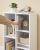 VASAGLE Biblioteca, raft cu 5 unitati de depozitare, pentru living, din lemn, 50x24x80cm, alb Household NewTrend