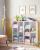 VASAGLE Biblioteca, raft cu 5 unitati de depozitare, pentru living, din lemn, 50x24x80cm, alb Household NewTrend