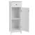 VASAGLE Dulap de depozitare de podea pentru baie, din lemn cu sertar, usa cu lamele, 32x30x87cm, alb Household NewTrend