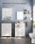 VASAGLE Dulap de depozitare de podea pentru baie, cu usi duble, 30x60x80cm, alb Household NewTrend