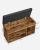 VASAGLE Pantofar cu banca, capitonata, 3 compartimente, sarcina 150 kg, 30x80x44cm, vintage, maro inchis Household NewTrend