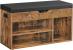 VASAGLE Pantofar cu banca, capitonata, 3 compartimente, sarcina 150 kg, 30x80x44cm, vintage, maro inchis Household NewTrend