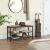 VASAGLE Raft pentru pantofi, cu 2 nivele, metal, 80x30x44cm, stil industrial, maro rustic si negru Household NewTrend