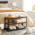 VASAGLE Raft pentru pantofi cu 2 polite, 73x30x45cm, otel, stil industrial, maro rustic si negru Household NewTrend