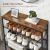 VASAGLE Raft de pantofi, 5 niveluri, rafturi reglabile din plasa, metal, stil industrial, 75x28x93cm, maro vintage negru Household NewTrend