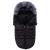 Sac iarna de bebelusi pentru carucior, marime universala, cu gluga, 90x45cm, negru Household NewTrend