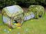Loc de joaca 3 in 1 pentru copii,multifunctional, casuta, tunel si cort, 230x70x85cm, culoare camuflaj Household NewTrend