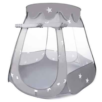 Tarc loc de joaca pentru copii sau bebe, material textil, gri, 120x120x86cm Household NewTrend