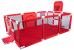 Tarc loc de joaca XXL pentru copii sau bebe, material textil, rosu, 230x122x62cm Household NewTrend