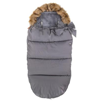 Sac iarna de bebelusi pentru carucior, marime universala, 90x45cm, gri inchis Household NewTrend