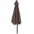 Umbrela terasa gradina, cu manivela si inclinare, GU23, diametru 260cm, maro Household NewTrend
