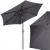 Umbrela terasa gradina, cu manivela si inclinare, GU21, diametru 260cm, gri antracit Household NewTrend