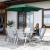 Umbrela terasa gradina, cu manivela si inclinare, diametru 250cm, Verde Household NewTrend